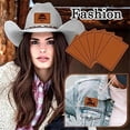 thumbnail image 3 of 50Pcs Blank Faux Patches for Leatherette Hat Patches for Repair, 3 of 5