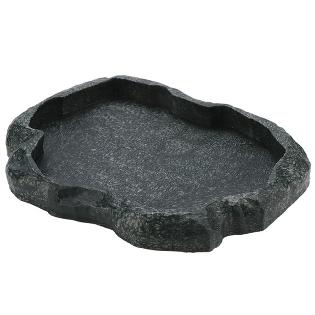 COMEDERO PARA REPILES, CUENCO DE TARRARIO, PLATO DE AGUA PARA REPILES DE RESINA ABS, Platón de Comida para Reptiles y Platón de Alimentación de Agua para Lagarto
