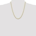 thumbnail image 2 of Diamond2Deal 10K Yellow Gold 3.5 mm Semi-Solid Rope Chain Necklace for Mens 22", 2 of 6