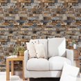 thumbnail image 1 of Extraíble E Impermeable para El para La Decoración de Habitaciones, Tamaño Súper Grande 0,53 X 10 M / 21 X 393,7 '' Colco 3D retro mural de pared de ladrillo, 1 of 6