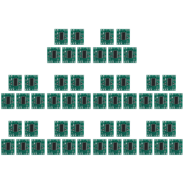 5 Piezas Placa Amplificadora Potencia Digital Ultraminiatura 2 * 3W Clase D Placa Amplificadora Potencia PAM8403 Alta Eficiencia 2.5 ~ 5V Alimentada Por USB TXW # 390501