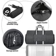 thumbnail image 3 of Bolsa de mano plegable para viajes con bolsa para zapatos,gris, 3 of 11