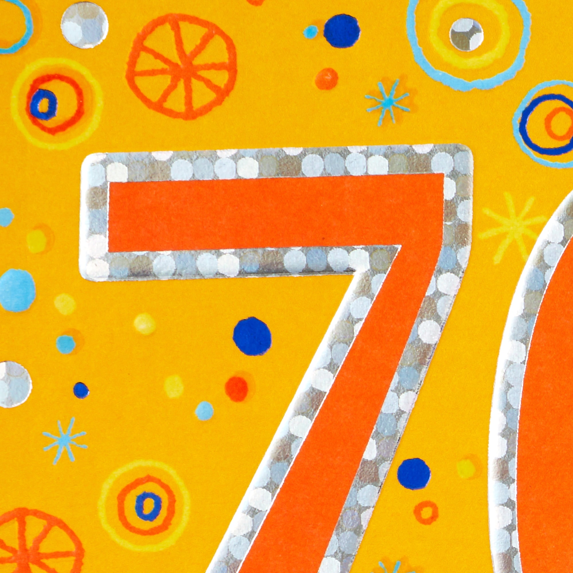 Hallmark 70th Birthday Card (Colorful and Vibrant Years)