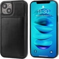 thumbnail image 3 of REQO Compatible with iPhone 14 Wallet Case Credit Card Holder, Premium Leather Kickstand Flip Hidden Magnetic Clasp Durable Shockproof Protective Cover for iPhone 14 6.1 inch (Black), 3 of 7