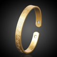 thumbnail image 1 of 18K Gold Plated Healing Therapy Arthritis Pain Relief Magnetic Copper Bracelet, 1 of 7