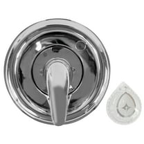 Danco 10001 Trim Kit, for Use with Moen Tub and Shower Faucets, Plastic, Chrome Plated, Single-Handle Valve
