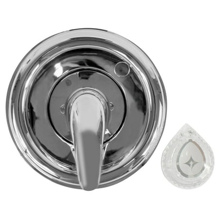 Danco 10001 Trim Kit, for Use with Moen Tub and Shower Faucets, Plastic, Chrome Plated, Single-Handle Valve
