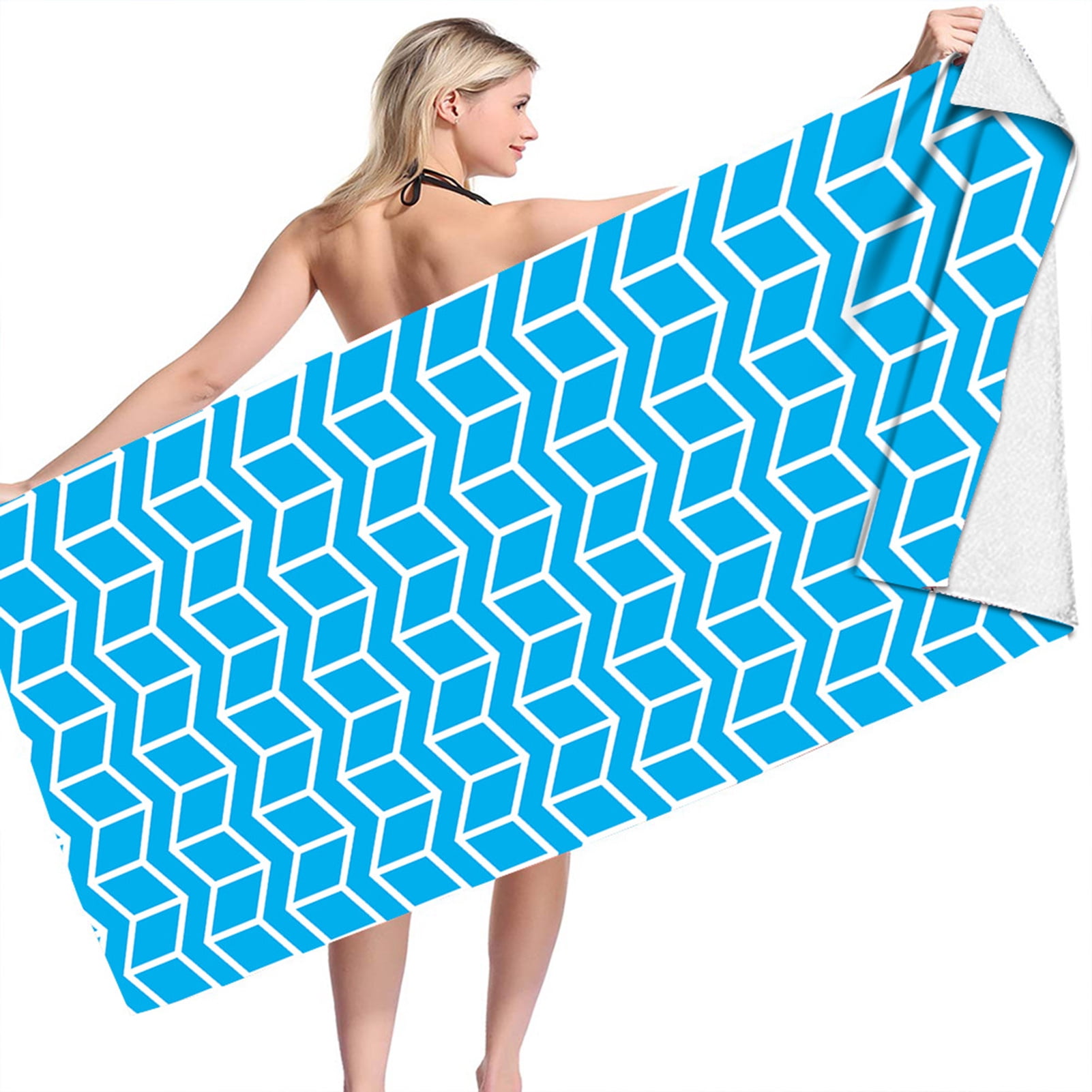 2 Serviettes De Plage NETMEO Microfibre 180x80cm - Ultra Absorbantes, Sans Sable