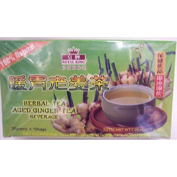 Royal King Herbal Tea Instant Aged Ginger Tea 20gx10bags
