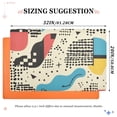 thumbnail image 6 of Yayeee Doormat for Indoor Entrance 32" x 20" Non Slippery Floor Rug, Blue Retro Print, 6 of 8