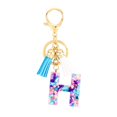 thumbnail image 1 of Personalised Initial Keyring A-Z Birthday Gift Bag Key Purple Xmas Car, 1 of 9