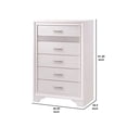 thumbnail image 4 of Benjara Wooden Drawer Chest with Hidden Jewelry Tray- White, 4 of 9