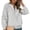 Gray, variant on Nowekniz Womens Half Zip Up Quilted Sweatshirt Lightweight Stand Collar Long Sleeve Shirt Top Loose Trendy Textured Pullover Tops
