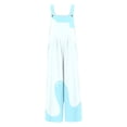 thumbnail image 6 of Tfken Girls Ice Graphic Overalls Sleeveless Summer Comfy Casual Jumpsuit With Pockets Daily Wear Soft Children Trendy Clothes Size 5-6 Years Blue, 6 of 6