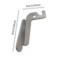 thumbnail image 2 of Fireplace Door Handle Parts Replaces Easy Installation Heating Furnace Accessory, 2 of 3