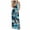 Blue, variant on Women's V Neck Halter Backless Hawaiian Jumpsuits Sleeveless Elastic High Waist Wide Leg Rompers Overalls with High Split Beach Vacation Outfit