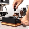 thumbnail image 2 of Yuarrent Cajón negro de acero inoxidable para café Barista, caja de escoria extraíble, caja de golpe Barista Juegos de servir café y té, 2 of 6