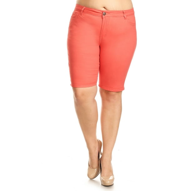 plus size cotton shorts