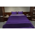 thumbnail image 2 of BedDecor Egyptian Cotton Bedding Set - Twin/Twin XL Size 3pc Luxury Cotton Duvet Cover Set with Pillowcases Purple, 2 of 5