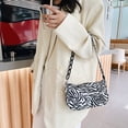 thumbnail image 4 of Bolso de hombro retro con estampado de animales para mujer (cebra) Likrtyny Para estrenar, 4 of 9