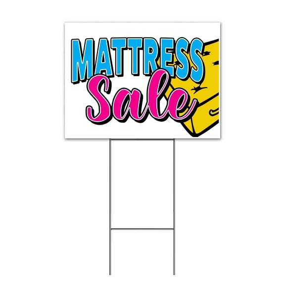 Mattress Special (18" x 24") Yard Sign, Includes Metal Step Stake