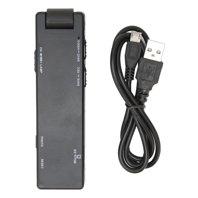 Mini cámara corporal con grabación en bucle y una tecla, grabación rápida, bolígrafo de grabación digital para exteriores, hogar y oficina.