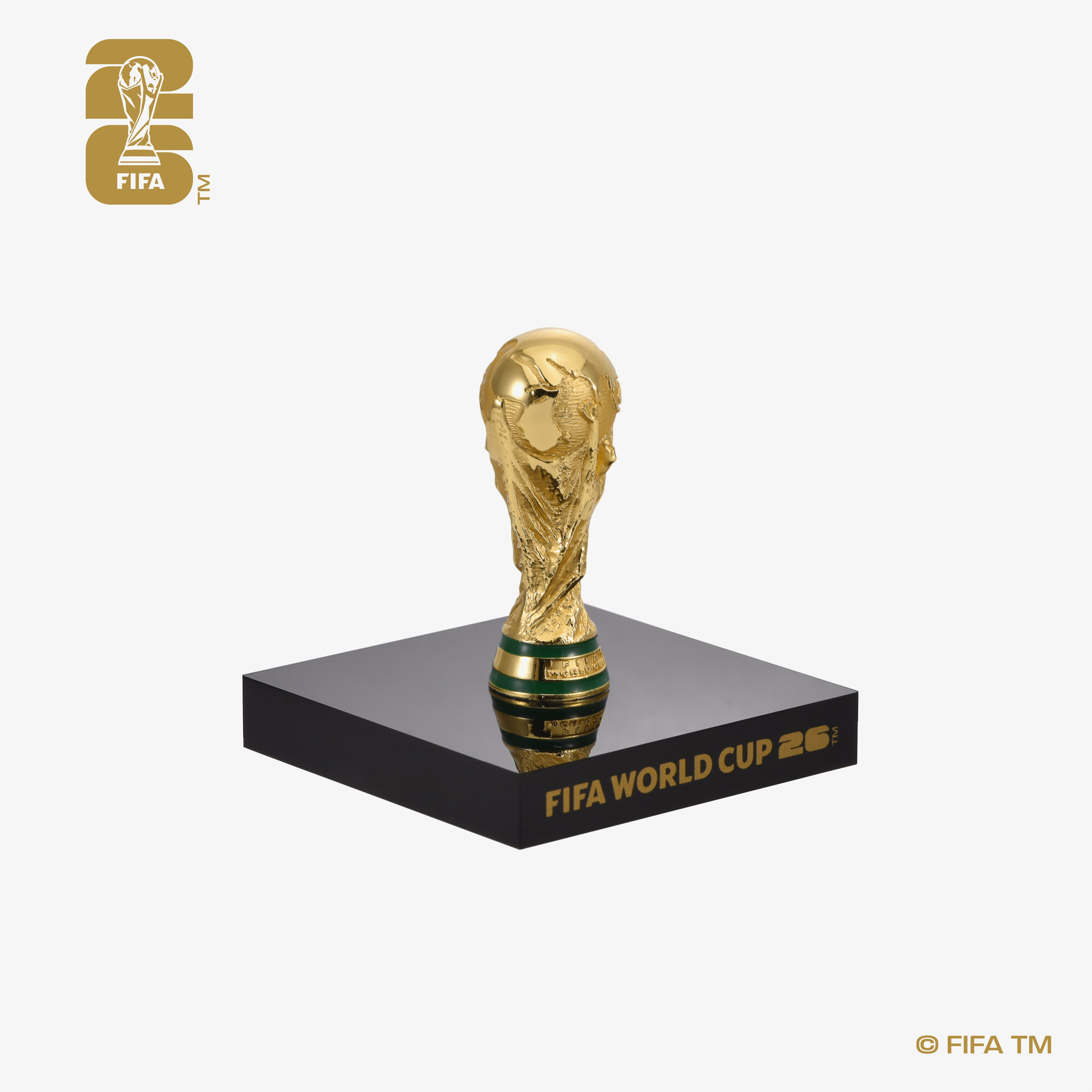 FIFA World Cup 2026 Soccer 3D Trophy Replica in Display Case