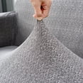 thumbnail image 2 of XmhyTop Stretch Sofa Cover - Texture Grain Solid Color Couch Cover-3 Seater Couch Protector Cover 72.83-90.55inch（Dark Grey）, 2 of 4