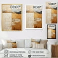 thumbnail image 4 of Designart "Subtle Gold Accents In Minimalism" Abstract Shapes Floater Framed Canvas Art Print, 4 of 5