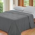 thumbnail image 6 of Cozy Comfort Cooling Blanket Throw-Dark Grey Lightweight Breathable Blanket, 6 of 7