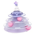 thumbnail image 1 of Interactive Cat Toy,Cat Toy Roller 3 Cat Ball Toy Cat Turntable Track Toy Finest Materials, 1 of 12
