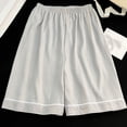 thumbnail image 5 of Bovxnpu Mens Pajamas Set Short Sleeve Lapel Pocket Elastic Waist Pajamas Sleepwear, 5 of 9
