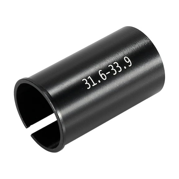 Unique Bargains 31.6 to 33.9mm Bike Seat Post Tube Adapter Seatpost Reducing Sleeve Shim Adapter Aluminium Alloy Black