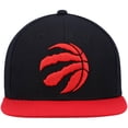 thumbnail image 2 of Men's Mitchell & Ness Black/Red Toronto Raptors Team Two-Tone 2.0 Snapback Hat, 2 of 5