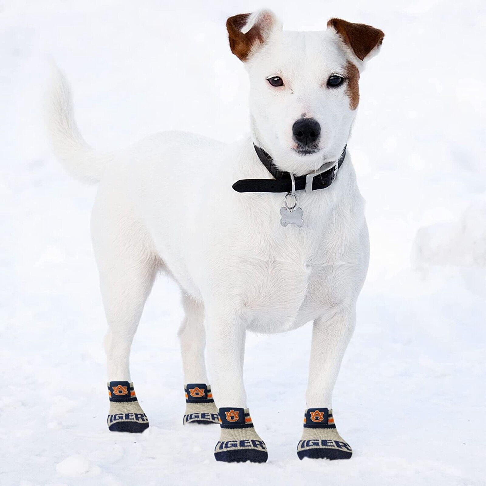 NCAA Anti Slip Dog Socks with Elastic Ribbed Top Indoor/Outdoor Paw Protection