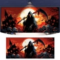 thumbnail image 1 of Heavy Duty Garage Banner 15x7 Feet Halloween Theme Polyester Material Durable Weather Resistant Easy to Hang Reinforced Edges for Halloween Party Photo Scenes, 1 of 5