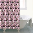thumbnail image 3 of French Bulldog Cute Bone Paw Print Shower Curtain 72x84in ,Bathroom Decorative Shower Curtains Set with 12 Hooks,Modern Waterproof Washable Shower Curtain, 3 of 4