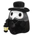 thumbnail image 1 of Doctor de la peste esponjoso con linterna que brilla en la oscuridad, juguete de peluche, regalo para niños, familiares y amigos (negro) brillar  Electrónica, 1 of 4