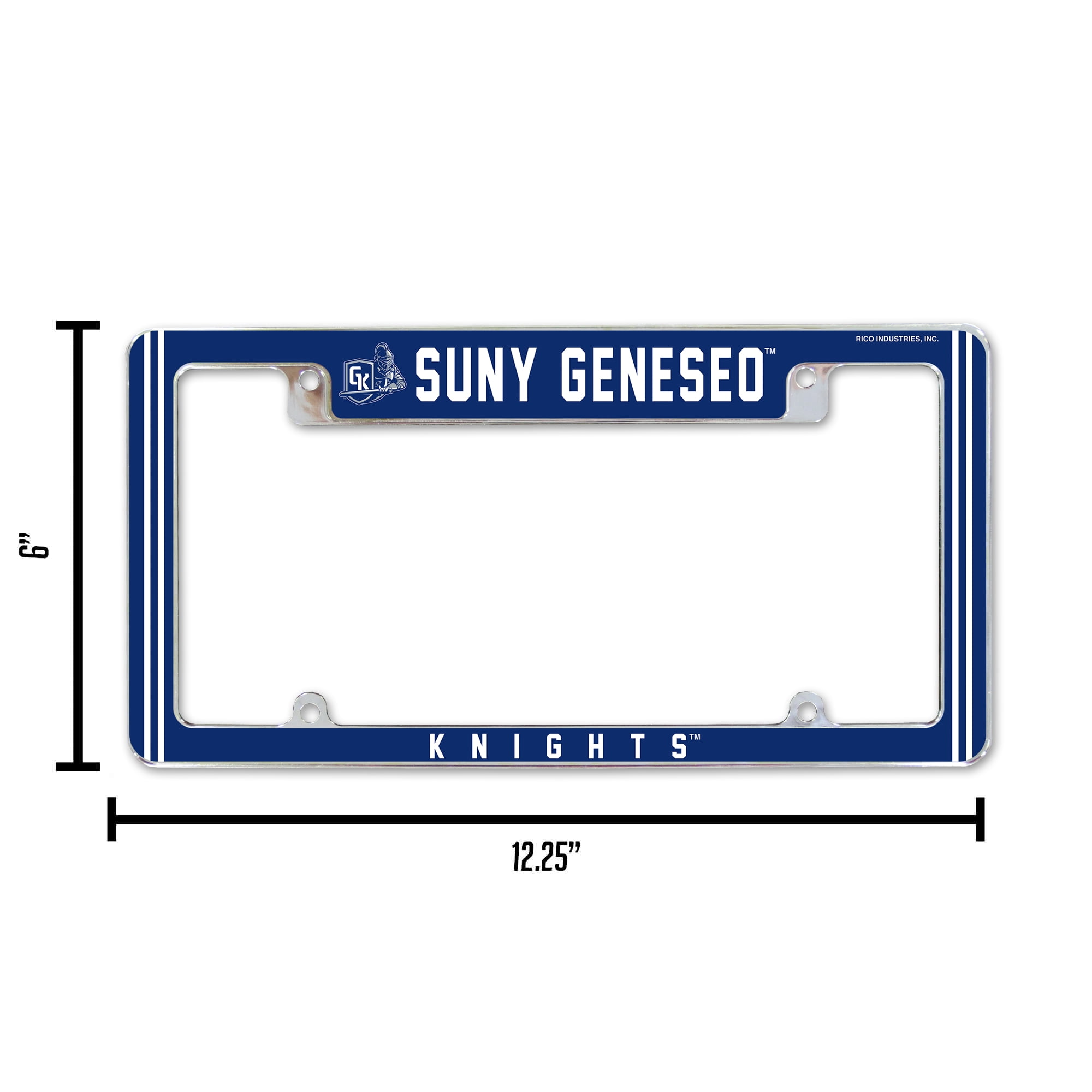 SUNY GENESEO&nbsp;BLUE KNIGHTS ALL OVER CHROME FRAME