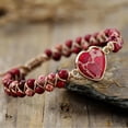 thumbnail image 4 of Colorful Adjustable Boho-Chic Heart Chakra Bracelet | Natural Stones, Perfect for Yoga & Meditation, Women's Fashion Accessory,Amethyst-1, 4 of 22