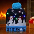 thumbnail image 1 of Patrón de dibujos animados Gorro de invierno Gorro de Navidad tejido Gorro de Navidad Gorro creativo unisex, 1 of 6