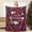 Burgundy, variant on Grandma Blanket I Love You Blanket for Grandma Soft Grandma Throw Blanket 60" x 50", White