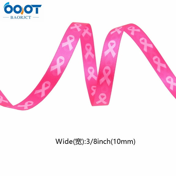 HONMEET Assorted Color Polyester Ribbon for Packing and Cancer Awareness