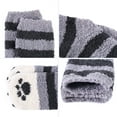 thumbnail image 5 of American Trends Warm Cozy Socks for Women Softest Fuzzy Socks Winter Slipper Socks Casual Sleeping Socks Fluffy Cute Crew Socks Super Soft Microfiber 3 Pairs Christmas Pattern, 5 of 5