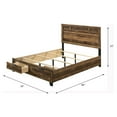 thumbnail image 5 of ACME Morales Storage Eastern King Bed in Rustic Oak, 5 of 5