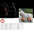 Landzoo New 2025 Orange Foot Reflective Design Dog Boot Leggings