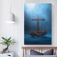 thumbnail image 5 of Jesus Christ Wall Art Cross And Crown of Thorns Poster Canvas Print Poster Decorative Painting Canvas Wall Art Living Room Posters Bedroom Painting 16x24inch(40x60cm), 5 of 6