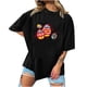 thumbnail image 1 of Camiseta informal de manga corta con cuello redondo y estampado para mujer Pompotops  hkajfhjk461494, 1 of 4