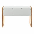 thumbnail image 5 of Linon Charles 2-Drawer Writing Desk - White/Natural, 5 of 11