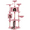 Pink, variant on Alden Design 79"H Multilevel Large Cat Tree Condo Tower with Scratching Post, Light Gray